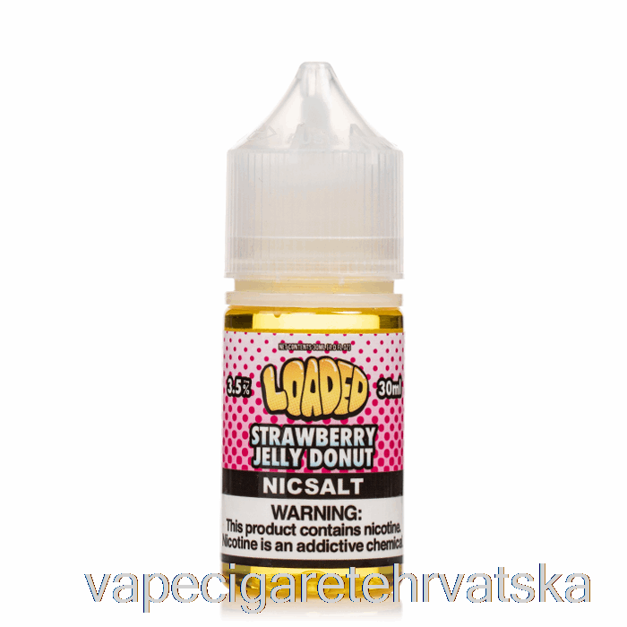 Vape Hrvatska žele Od Jagode Krafna - Puna Soli - Nemilosrdne Pare - 30ml 10mg